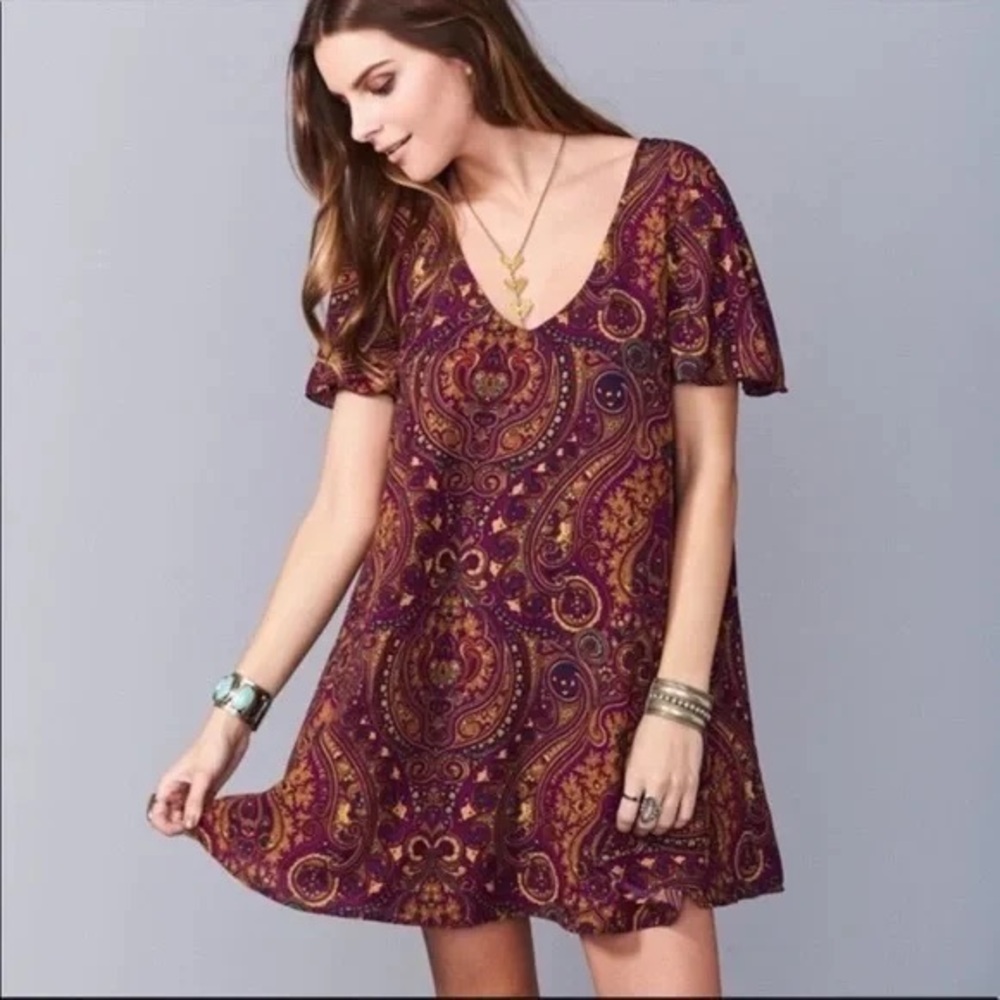 Show Me Your Mumu Kylie Mini Dress in Princess Plum